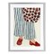 Stupell Industries Striped Minimal Fashion Framed Print Under Glass, design by JJ Design House LLC